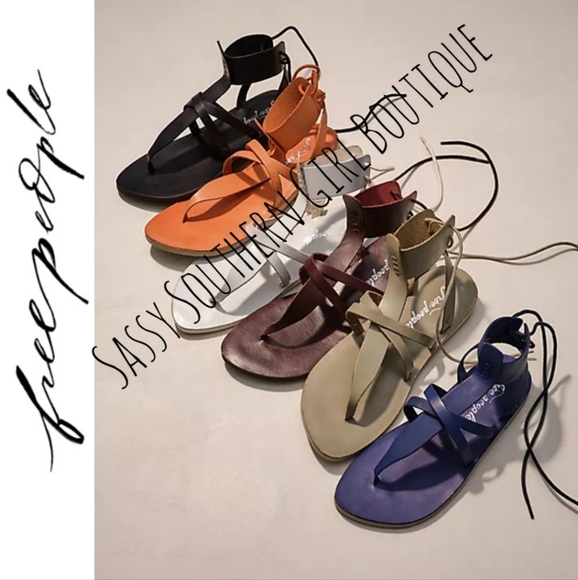 🆕⭐ Free People Burnt Tan Leather Sandals - Picture 6 of 15